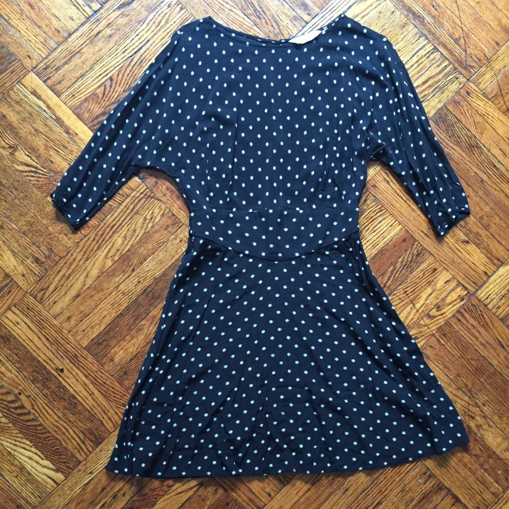 & Other Stories Paris Atelier black stars starry night batwing dress